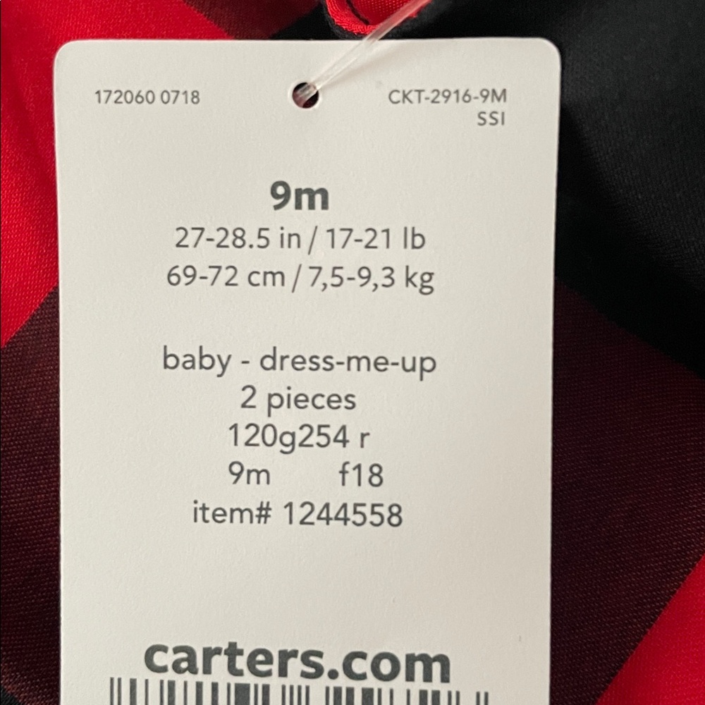 𝅺🎀CARTERS🎀BABY Girl Dress 9 months - Picture 9 of 10